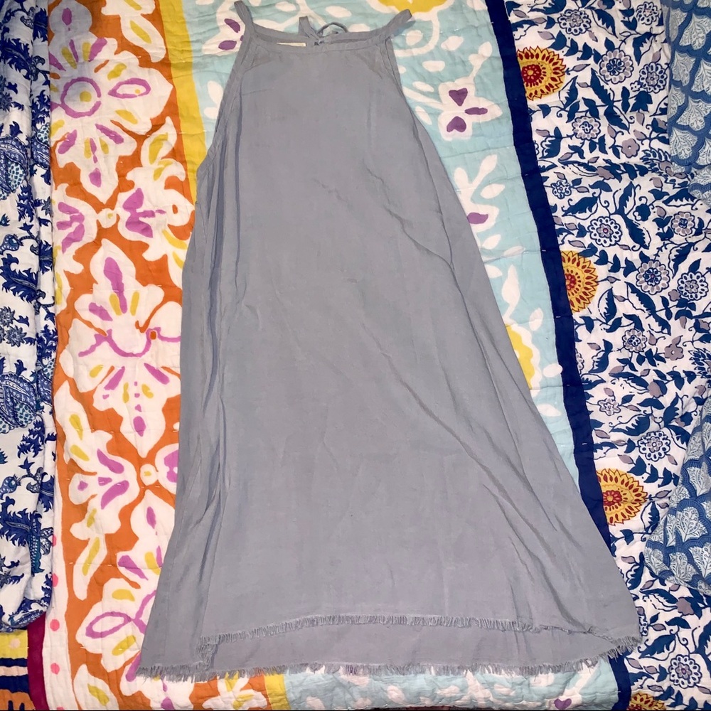 Cloth & Stone Gray Linen Dress